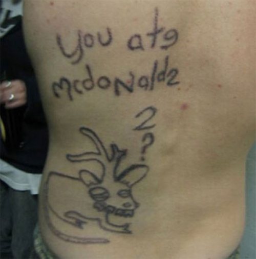 horrible tattoos regret 8 Tattoos that are more than a little regretable (37 Photos)